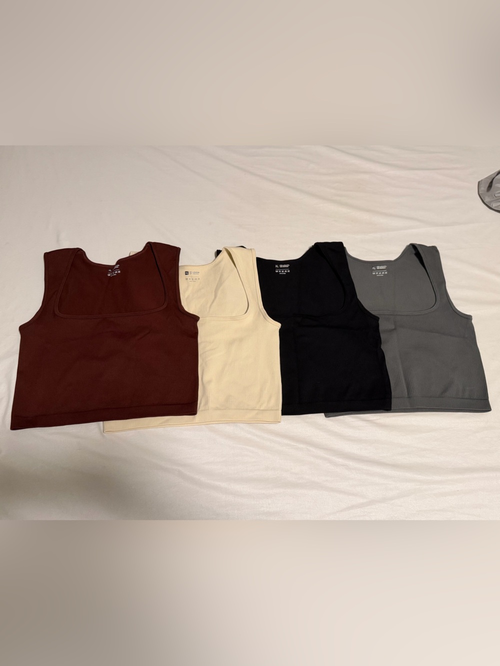 Women’s Ribbed Tank/Sports Bra Multi Pack - XL
